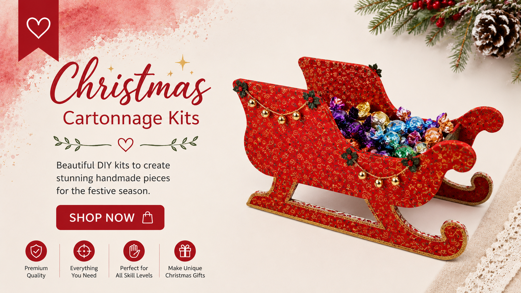 Christmas Cartonnage Kits