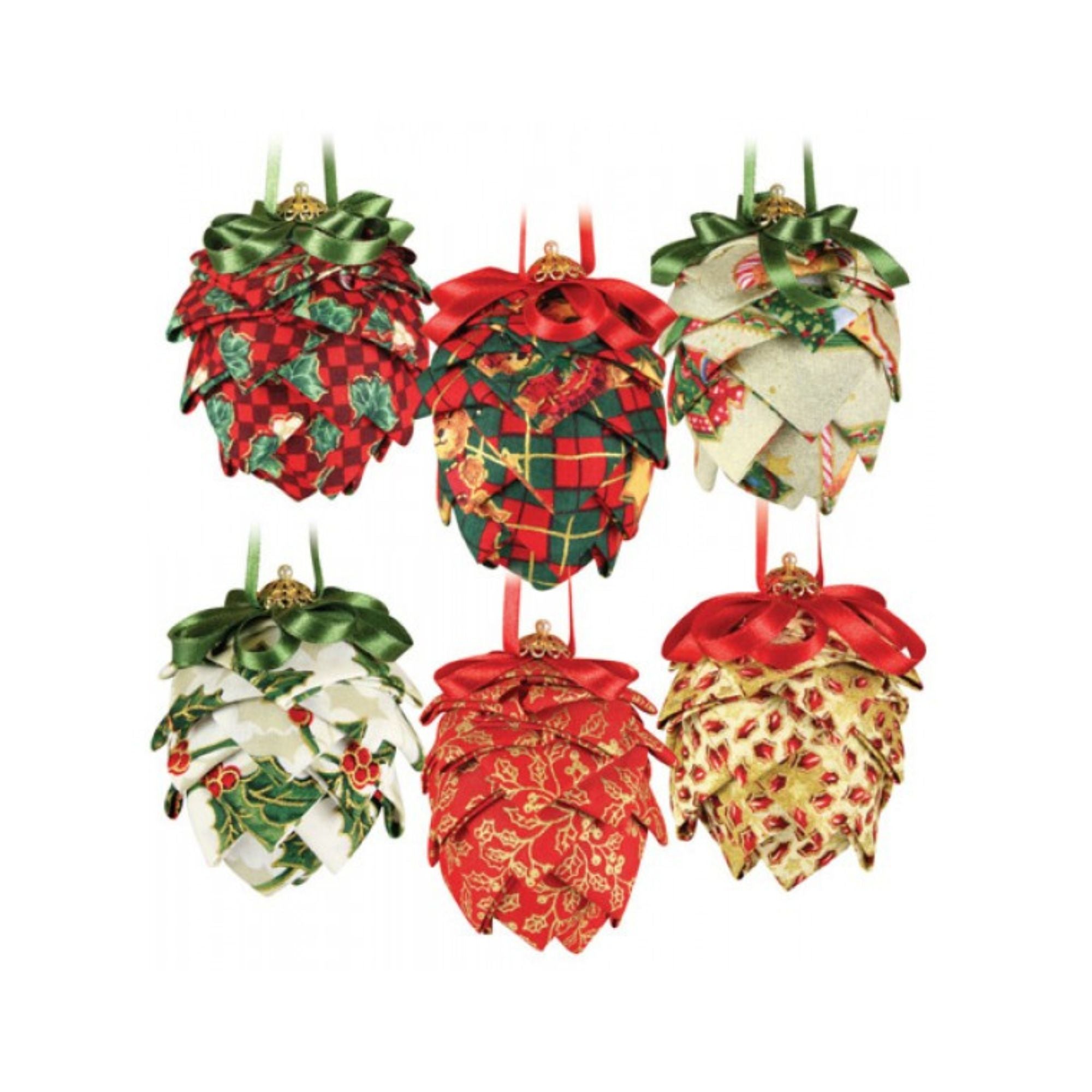 Christmas Fabric Pinecones Kit